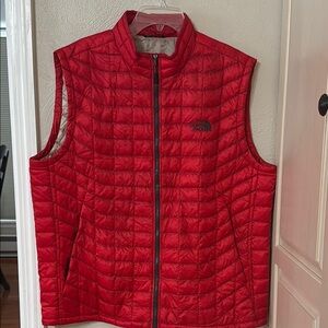 The North Face Red Quilted Vest